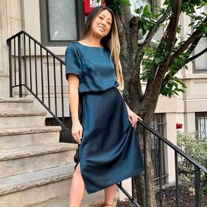 Universal Standard Alice Boat Neck Too Emerald